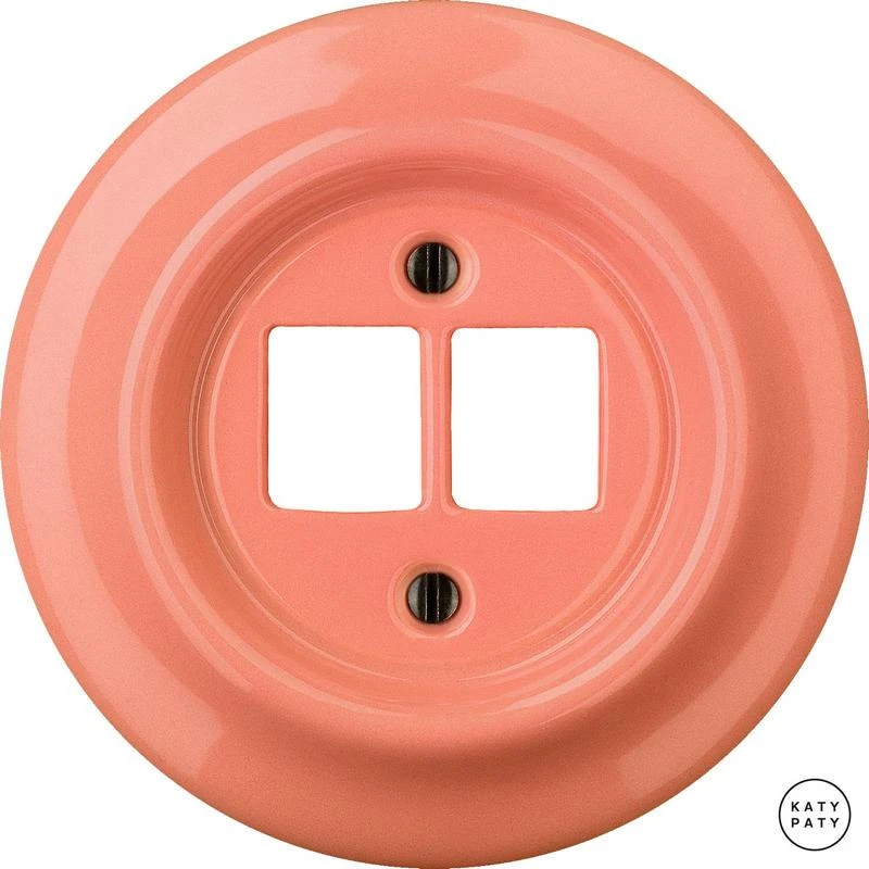 Розетка интернет Cat.5e двойная, лосось глянцевый PNSAGsCat5e Katy Paty Розетка интернет Cat.5e двойная, лосось глянцевый PNSAGsCat5e Katy Paty