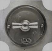 Рамка 1 местная D80, алюминий, крест, А0031Р ГусевЪ