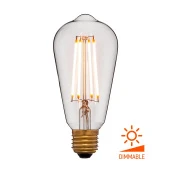Ретро лампа светодиодная ST64 2C4+, E27, прозрачная, 056-762 Sun Lumen