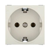 Дизайнерская розетка с заземлением, бежевый, 851301 LK Studio, серия LK45