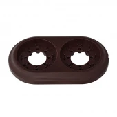 Рамка 2 местная, ЮЛИГ.735212.471 шоколад Bylectrica