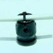 Кабельный изолятор "Лофт" черный, И07.01 DerevFarfor