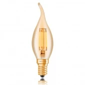 Ретро лампа светодиодная C35 40W, E14, золотая, 057-349 Sun Lumen
