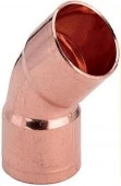 Уголок для труб 45° вн-вн. D42 мм., медь, УГ45/42а KW