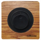 Выключатель светорегулятор, дуб в масле+черный, ROC1-DO/1E42001303 Ruwel