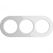 Рамка 3 местная Favorit Runda, белый, W0035101 Werkel