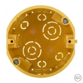 Коробка для гипсокартона D43 для выключателя и розетки желтый BY43 Katy Paty