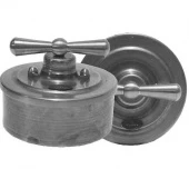 Ретро выключатель, алюминий, 11111Р-100 ГусевЪ, одноклавишный