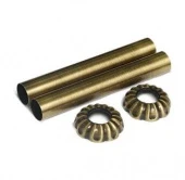 Декоративные трубки и крышки для ретро радиатора 1/2" бронза 0497-1500Z070 S.R.Rubinetterie