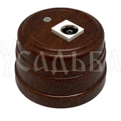 Ретро розетка TV (SAT) оконечная, орех, GE30321-14 ТМ МезонинЪ, серия Усадьба