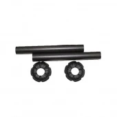 Декоративные трубки и крышки для ретро радиатора 1/2" антрацит А67000EGR Сarlo Poletti