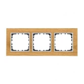 Дизайнерская рамка 3 местная, дуб, дерево, 864355 LK Studio, серии LK60 и LK80