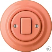 Ретро выключатель лосось глянцевый PNSAGW1 Katy Paty одноклавишный