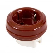 Ретро розетка электрическая с заземлением без подъемной рамки, коричневый, GE70301-04K ТМ МезонинЪ