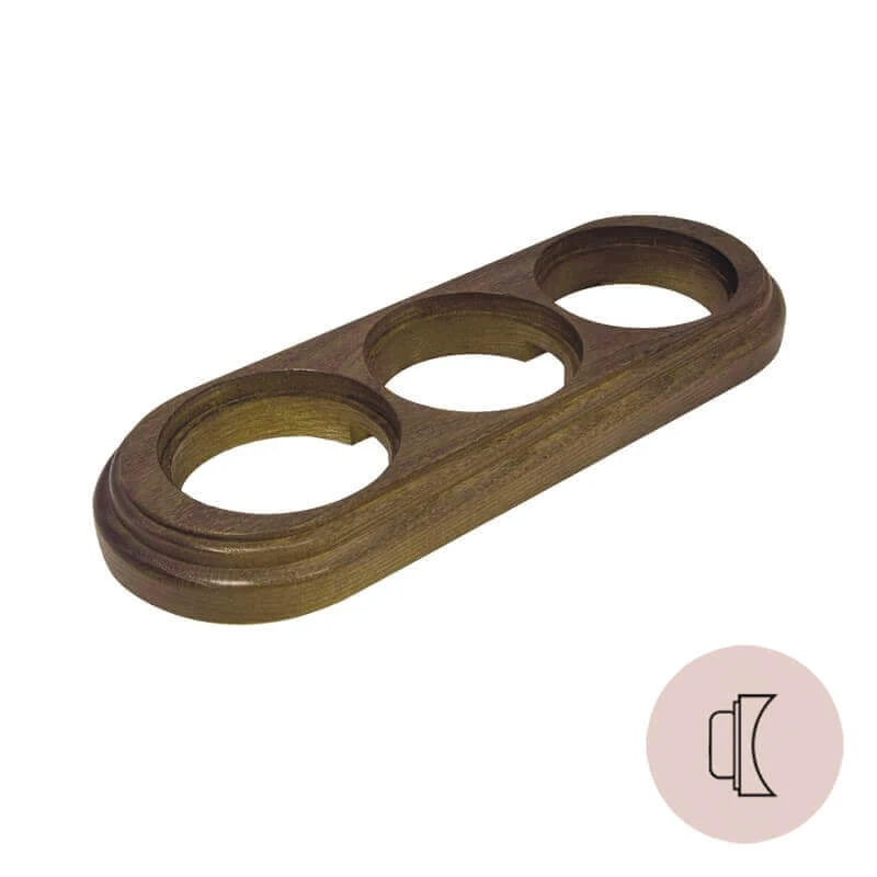 Рамка на бревно D300 мм. 3 местная, овал, дуб зеленый НО13ДЗ300 Salvador Рамка на бревно D300 мм. 3 местная, овал, дуб зеленый НО13ДЗ300 Salvador