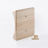 Накладка на бревно D320 мм. под распределительную коробку или светильник 145х145 мм., дуб, KV4-320-D naBrevno