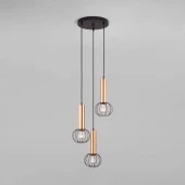 Подвесной светильник в стиле лофт Parker, 50178/3 черный/бронза ЕВРОСВЕТ