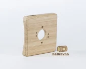 Одиночная накладка на бревно D220 мм., дуб, R+1-220-D naBrevno, серия Ретро+