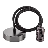 Лофт светильник с выключателем подвесной #158 Черный матовый 056-717 SUN-LUMEN