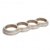 Рамка 4 местная восьмерка дуб выбеленный с золотой патиной О34ВДЗ Salvador