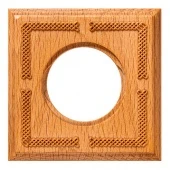 Рамка 1 местная натурель BF4-610-101 BIRONI (ручная резьба)