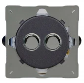 Ретро кнопка (выключатель / звонок) Matt Black, матовый черный, Z1EGP2Y.MB Varilight двухклавишный проходной