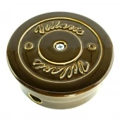 Распаечная коробка фарфоровая D90, коричневый, 2130002 Villaris-loft