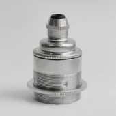 Патрон для ретро лампы с кольцом 76-ETN никель S. Lilley & Son