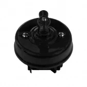 Ретро выключатель Ideal двухклавишный, черный матовый, R1-SW-29 Retrika