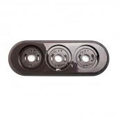 Рамка 3 местная Basic, овал, коричневый FrBr-03 Edisel