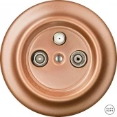 Ретро розетка TV/R/SAT медь матовая CUGsTVb Katy Paty