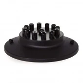 Потолочная база, круглая на 12, черный матовый, 090-117 SUN-LUMEN