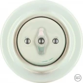 Ретро выключатель жемчужный глянцевый OPCOG7 Katy Paty перекрестный