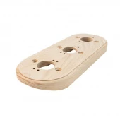 Накладка на бревно 300 мм. 3 местная, ясень натуральный, ОМР3-300 DecoWood