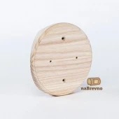 Накладка на бревно D180 мм. под распределительную коробку или светильник D115, ясень, KR2-180 naBrevno