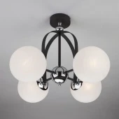 Потолочная люстра в стиле лофт Globe, 70082/4 хром/черный ЕВРОСВЕТ