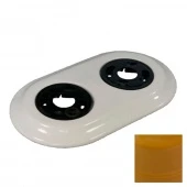 Рамка керамическая 2 местная Colony, золото, RС-02003 Retrika