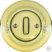 Ретро выключатель лимонный металлик PELUGSlds Katy Paty диммер для ламп накаливания