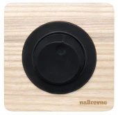 Выключатель светорегулятор, натуральный ясень+черный, ROC1-AN/1E31601304 Ruwel