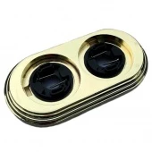 Рамка 2 местная золото BF1-620-31 BIRONI