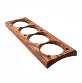 Накладка на бревно 220 мм. 4 местная, ясень в масле, СММ4-220 DecoWood