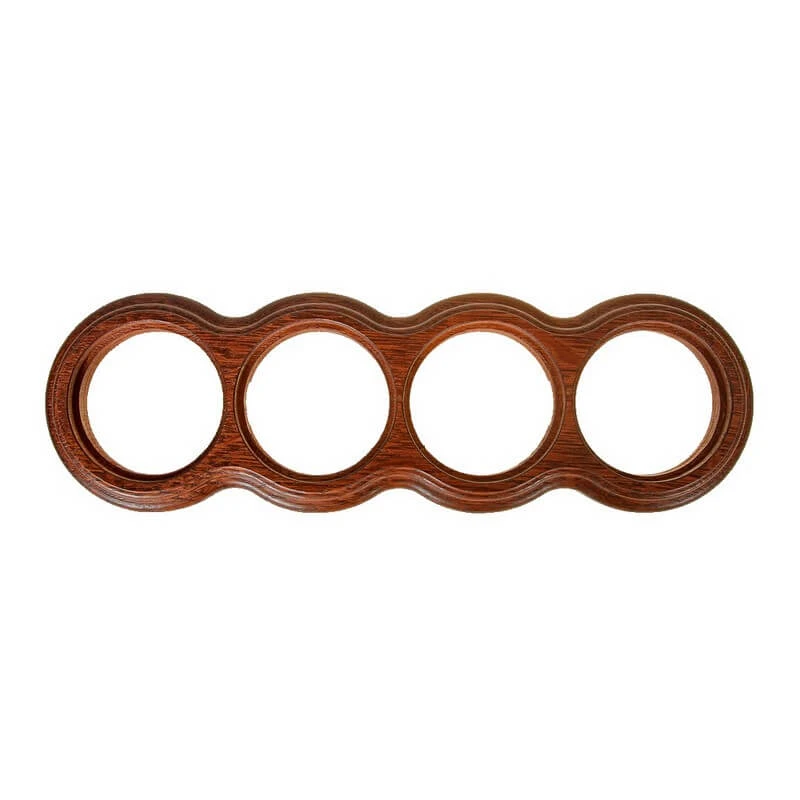 Рамка на бревно D240 мм. 4 местная, восьмерка, дуб коричневый НО34ДК240 Salvador Рамка на бревно D240 мм. 4 местная, восьмерка, дуб коричневый НО34ДК240 Salvador