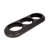 Рамка 3 местная овал венге О13ВГ Salvador