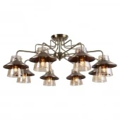 Люстра потолочная в стиле лофт, бронза, LSP-8079 Lussole