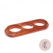 Рамка на бревно D240 мм. 3 местная, овал, вишня НО13ВШ240 Salvador