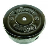 Распаечная коробка фарфоровая D90, черный, 2130004 Villaris-loft