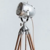 Мото-торшер, регулируемая высота 85-160 см., RoadMaster Silver Vstileretro