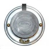 Розетка с заземлением и шторками, механизм Legrand, алюминий, 04010И-80 ГусевЪ