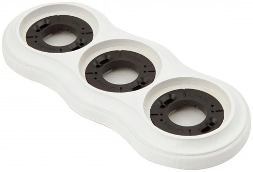 Рамка с пластиковой вставкой 3 местная, белая, 25361 Lindas Рамка с пластиковой вставкой 3 местная, белая, 25361 Lindas