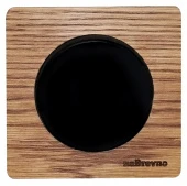 Выключатель одноклавишный проходной, дуб в масле+черный, ROC1-DO/1E31401303 Ruwel